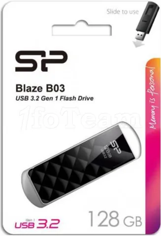 Photo de Clé USB 3.2 Silicon Power Blaze B03 - 128Go (Noir)