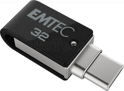 Photo de Clé USB 3.2 Type-A/C Emtec T260C Mobile & Go - 32Go (Noir)