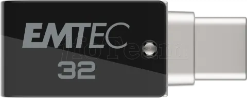 Photo de Clé USB 3.2 Type-A/C Emtec T260C Mobile & Go - 32Go (Noir)