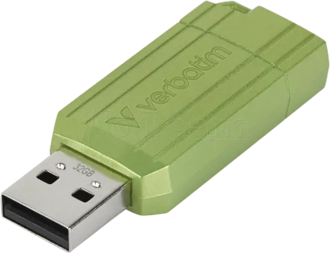 Photo de Clé USB-A Verbatim PinStripe - 32Go (Vert)