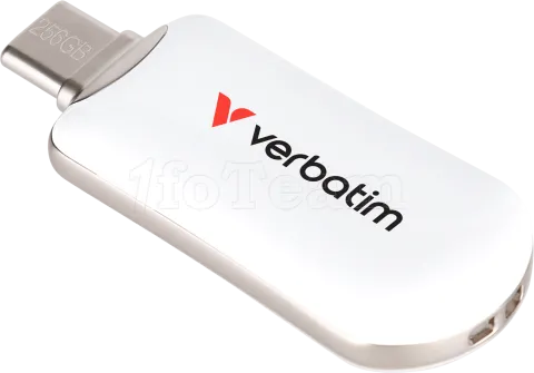 Photo de Clé USB-C 3.2 Verbatim Plectra - 128Go (Blanc)