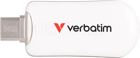Photo de Clé USB-C 3.2 Verbatim Plectra - 128Go (Blanc)