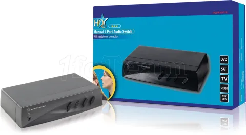 Photo de Commutateur audio HQ RCA 4 entrées - 1 sortie