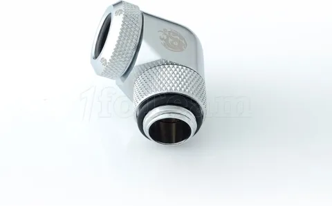 Photo de Connecteur à 90° pour Tube Watercooling Bitspower G1/4" 12mm AD (Argent)