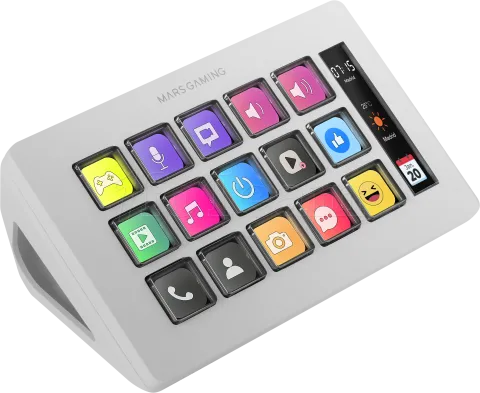 Photo de Console de streaming Mars Gaming Stream Deck Slim MSD-One (Blanc)