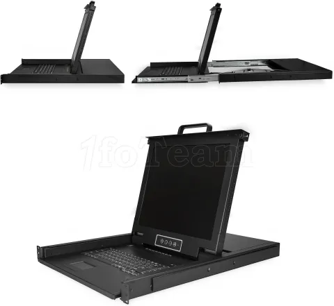 Photo de Console KVM StarTech RKCONS1708K 8 entrées avec écran LCD (Noir)