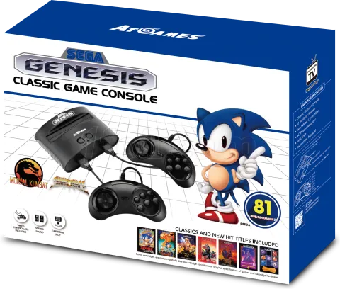Photo de Console Retro Gaming Sega Megadrive Classic + 81 jeux
