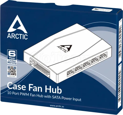 Photo de Contrôleur/Hub Arctic Case Fan Hub pour 10x ventilateurs PWM (Noir)