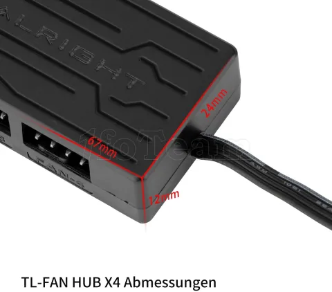Photo de Contrôleur/Hub Thermalright TL-FAN Hub x4 (Noir)