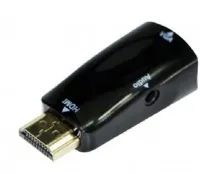 Photo de Convertisseur Gembird HDMI mâle (Type A) 1.2 vers VGA femelle (D-sub DE-15) avec câble jack 3,5mm (Noir)
