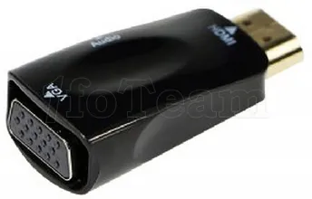 Photo de Convertisseur Gembird HDMI mâle (Type A) 1.2 vers VGA femelle (D-sub DE-15) avec câble jack 3,5mm (Noir)