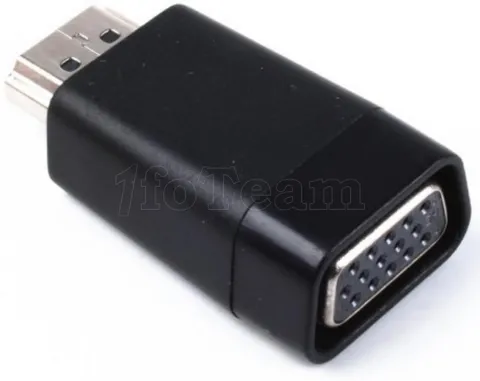 Photo de Convertisseur Gembird HDMI mâle (Type A) 1.2 vers VGA femelle (D-sub DE-15) (Noir)