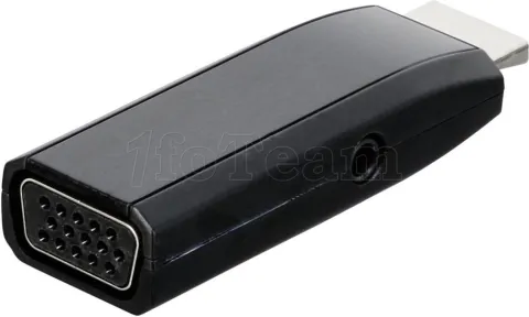Photo de Convertisseur Icy Box HDMI mâle (Type A) 1.2 vers VGA femelle (D-sub DE-15) et Jack 3,5mm femelle (Noir)
