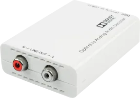 Photo de Convertisseur Lindy RCA vers Toslink (Blanc)