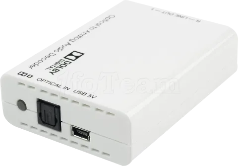 Photo de Convertisseur Lindy RCA vers Toslink (Blanc)