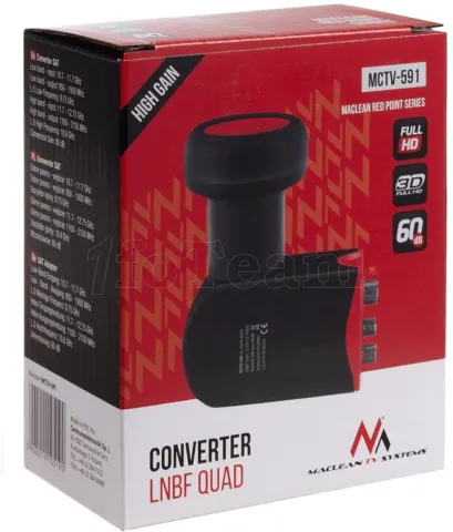 Photo de Convertisseur Satellite Double LNB Maclean Twin Red Point High Gain