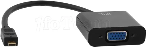 Photo de Convertisseur T'nB  Micro HDMI mâle (Type D) 1.2 vers VGA femelle (D-sub DE-15) 10cm (Noir)
