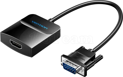 Photo de Convertisseur Vention VGA vers HDMI + Jack 3.5mm 0.15m (Noir)