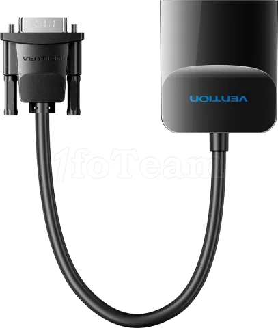 Photo de Convertisseur Vention VGA vers HDMI + Jack 3.5mm 0.15m (Noir)