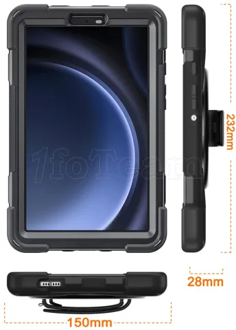 Photo de Coque de protection DLH pour Samsung Galaxy Tab A9 8,7" (Noir)