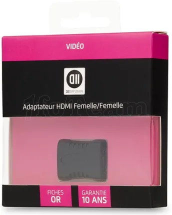 Photo de Coupleur D2 Diffusion HDMI femelle (Type A) vers HDMI femelle (Type A) (Noir)