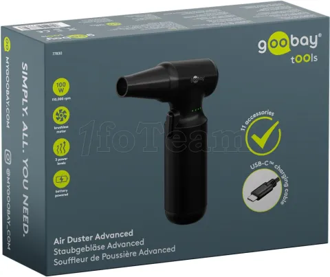 Photo de Dépoussiéreur sans fil Goobay Advanced (Noir)