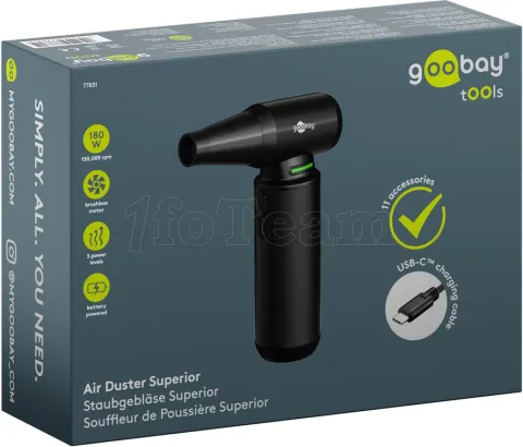 Photo de Dépoussiéreur sans fil Superior Goobay (Noir)