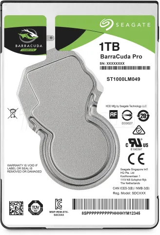 Photo de Disque Dur 2,5" Seagate BarraCuda Pro 1To  - S-ATA