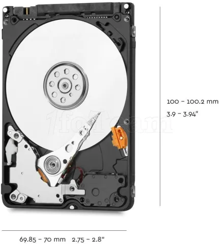 Photo de Disque Dur 2,5" Western Digital Blue 2To  - S-ATA