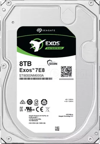 Photo de Disque Dur 3,5" Seagate Exos 7E8 8To  - S-ATA