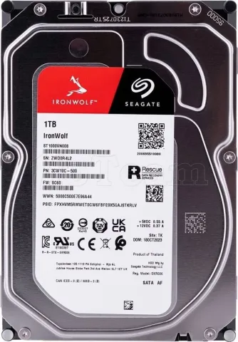 Photo de Disque Dur 3,5" Seagate IronWolf 1To - S-ATA