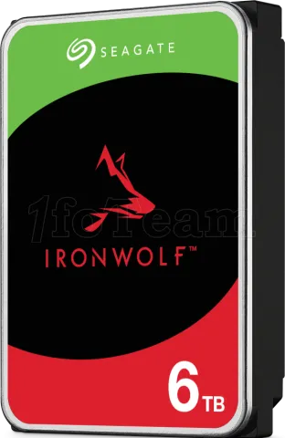 Photo de Disque Dur 3,5" Seagate IronWolf 6To 256Mo - S-ATA
