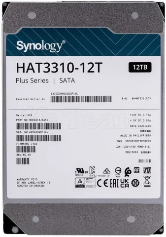 Photo de Disque Dur 3,5" Synology HDD Plus 12To - S-ATA