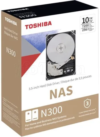 Photo de Disque Dur 3,5" Toshiba N300 10To  - S-ATA 3,5"