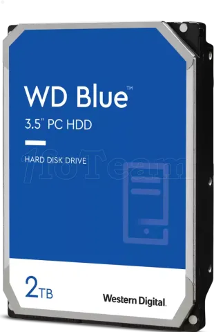 Photo de Disque Dur 3,5" Western Digital Blue 2To  - S-ATA 7200 trs/mn