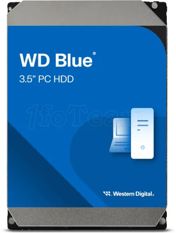 Photo de Disque Dur 3,5" Western Digital Blue 4To 128Mo - S-ATA