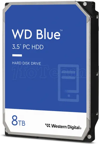 Photo de Disque dur 3.5" Western Digital Blue 8To 256Mo - S-ATA
