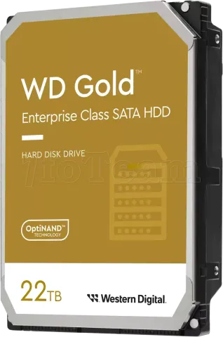 Photo de Disque Dur 3,5" Western Digital Gold Enterprise 22To  - S-ATA