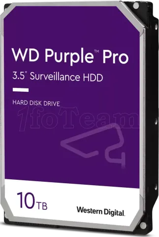 Photo de Disque Dur 3,5" Western Digital Purple Pro 10To  - S-ATA