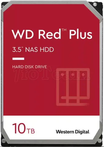 Photo de Disque Dur 3,5" Western Digital Red Plus 10To  - S-ATA 3,5"