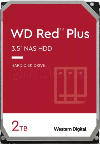 Photo de Disque Dur 3,5" Western Digital Red Plus 2To 64Mo - S-ATA 3,5"