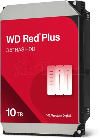 Photo de Disque Dur 3,5" Western Digital Red Plus NAS 10To 512Mo - S-ATA 3,5"