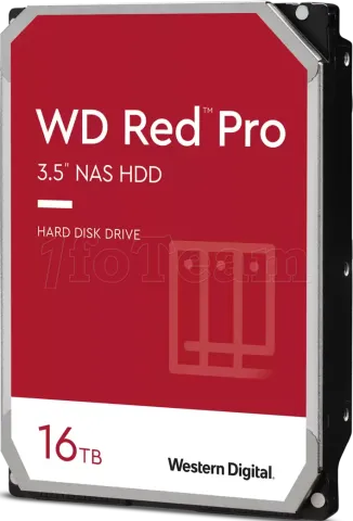 Photo de Disque Dur 3,5" Western Digital Red Pro 16To  - S-ATA