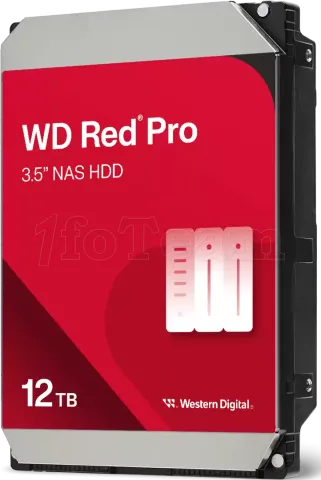 Photo de Disque Dur 3,5" Western Digital Red Pro NAS 12To 512Mo - S-ATA