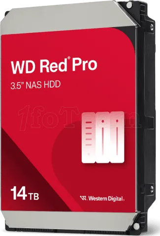 Photo de Disque Dur 3,5" Western Digital Red Pro NAS 14To 512Mo - S-ATA