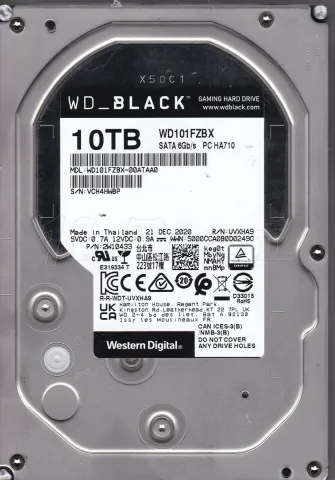 Photo de Disque Dur 3,5" Western Digital WD_Black 10To 256Mo - S-ATA 3,5"