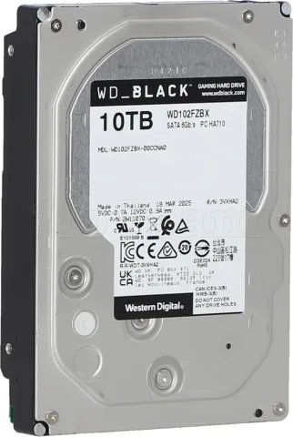 Photo de Disque Dur 3,5" Western Digital WD_Black 10To 512Mo - S-ATA 3,5"