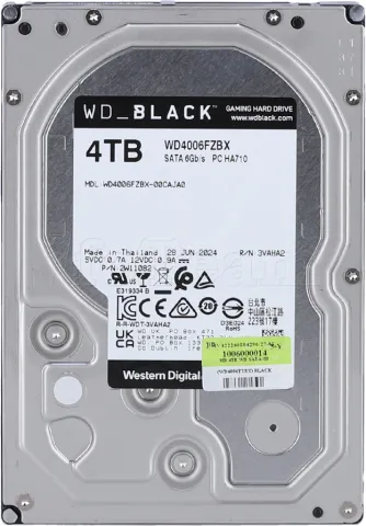 Photo de Disque Dur 3,5" Western Digital WD_Black 4To - S-ATA 3,5"