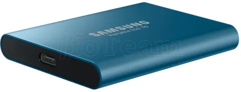 Photo de Disque dur externe Samsung SSD portable T5 250 Go (MU-PA250B/EU) USB 3.0 - 2,5" (Bleu)
