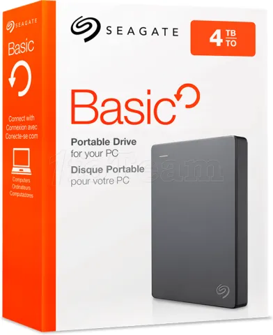 Photo de Disque Dur externe Seagate Basic - 4To  (Gris)